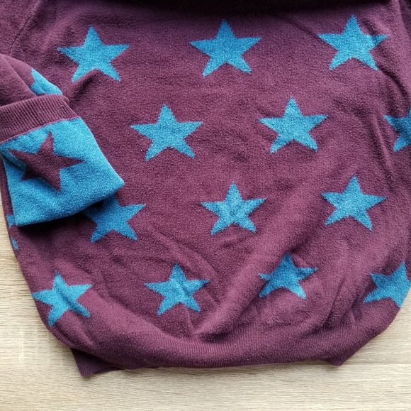 2013 guc Mini Boden blue & purple star sweater - Picture 9 of 10